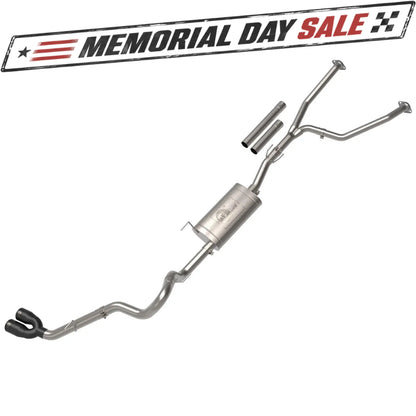 aFe Vulcan Series 2.5in to 3in SS Cat-Back Exhaust w/ Black Tip | Toyota Tundra (22) (49-36061-B)