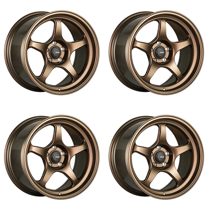 (set of 4) Konig Hyperspec Matte Bronze | 17x9" +45mm | 4x100mm Wheel