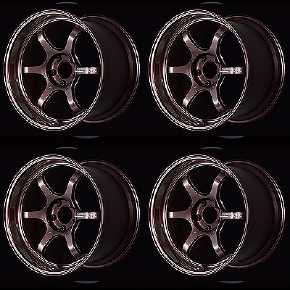 (set of 4) Advan R6 Racing Copper Bronze | 18x9.5" +45mm | 5x120mm Wheel