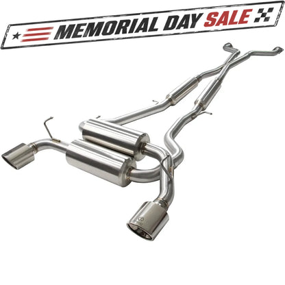aFe Takeda 2.5in SS Cat-Back Exhaust | Infiniti G37/Q60 (08-16) (49-36103-C)