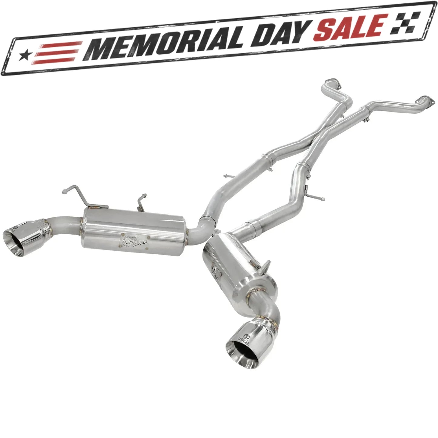 aFe Takeda 2.5in SS Cat-Back Exhaust w/ Polished Tips | Nissan 370Z V6 (09-13) (49-36107)