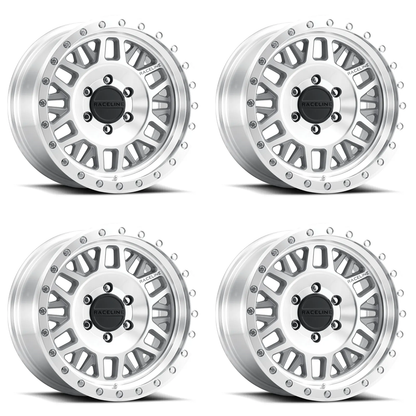 (set of 4) Raceline 951 Ryno Machined | 17x8.5" +0mm | 5x127mm Wheel
