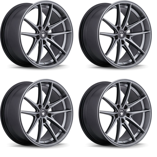 (set of 4) Konig Oversteer Opal | 17x8" +35mm | 5x114.3mm Wheels