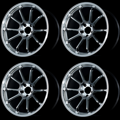 (set of 4) Advan RZ-DF2 Diamond Cut/Hyper Platinum Black | 19x10.5" +32mm | 5x120mm Wheel