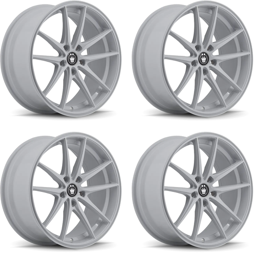 (set of 4) Konig Oversteer White | 17x8" +45mm | 5x114.3mm Wheels