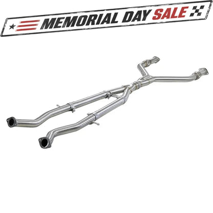 aFe Takeda 2.5-3in 304 SS Y-Pipe Exhaust | Infiniti Q50/Q60 V6 3.0L (16-18) (49-36131)