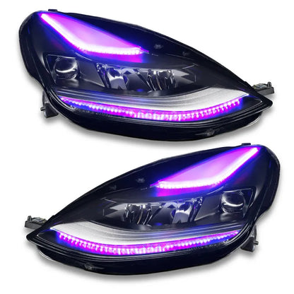 ORACLE 21+ Tesla Model 3 Dynamic ColorSHIFT Headlight Kit | Model 3 (1473-332)