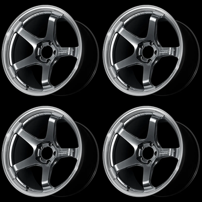 (set of 4) Advan GT Beyond Machining/Hyper Platinum Black | 18x9.5" +45mm | 5x114.3mm Wheel