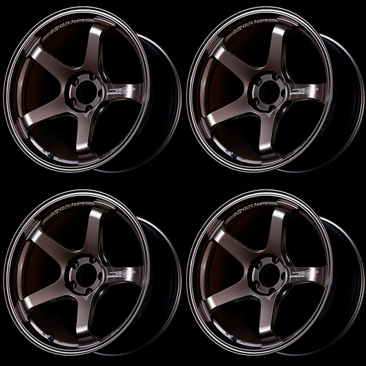 (set of 4) Advan GT Beyond Racing Copper Bronze | 17x7.5" +48mm | 5x114.3mm Wheel