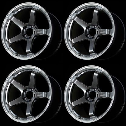 (set of 4) Advan GT Beyond Machining/Racing Hyper Black | 18x9.5" +22mm | 5x120mm Wheel