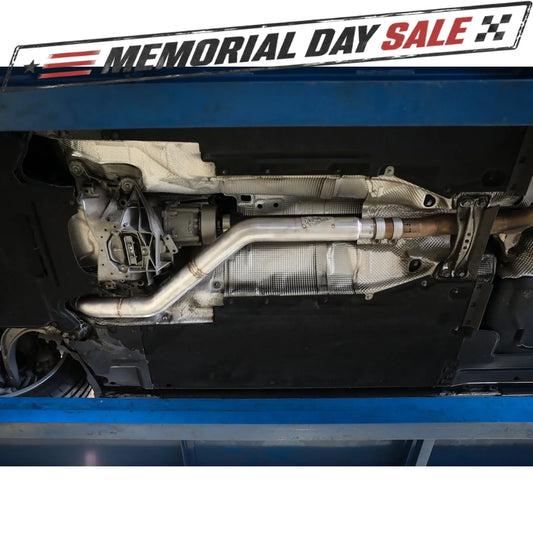 aFe MACH Force-Xp 3in SS Front Resonator Delete Pipe | Audi A4/A5 B8 2.0L (09-16) (49-36428)