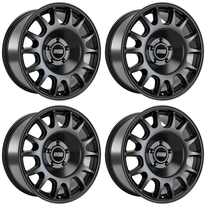 (set of 4) BBS TS-R Satin Black | 20x9" +0mm | 6x135mm Wheel
