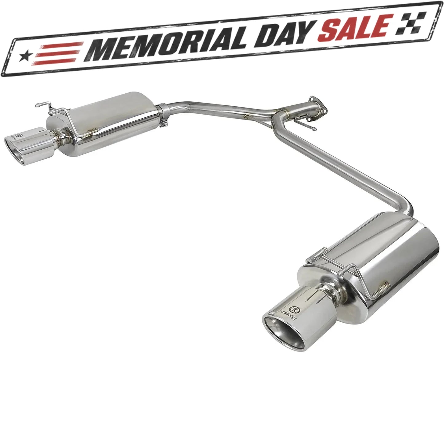 aFe Takeda 1-3/4-2-1/4in SS Axle-Back Exhaust | Honda Accord 13-16 2.4L (49-36604)