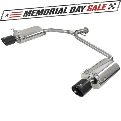 aFe Takeda 2.25-1.75in SS Axle-Back w/ Black Tips | Honda Accord 2.4L (13-17) (49-36604-B)