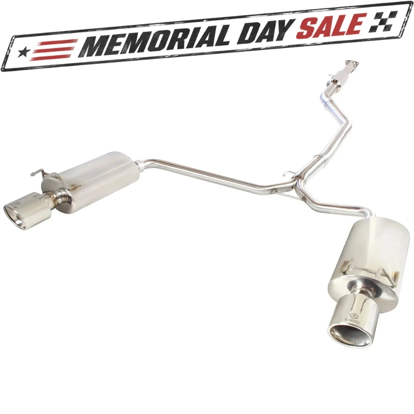 aFe Takeda 2-1/2in to 1-3/4in SS Dual Cat-Back Exhaust | Honda Accord LX/EX/EX-L (13-17) (49-36605)