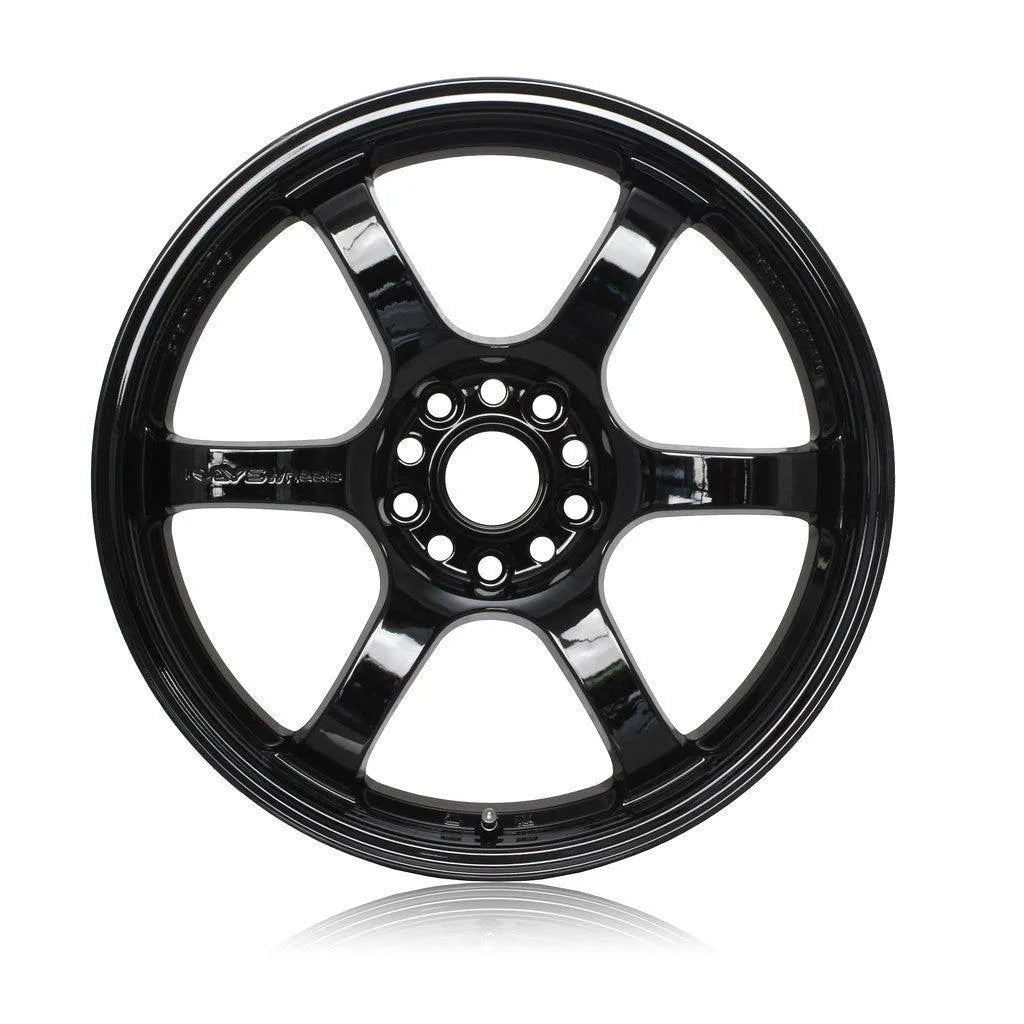 Gram Lights 57DR 18x10.5 +22 5x114.3 Glossy Black (SET)
