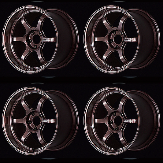 (set of 4) Advan R6 Racing Copper Bronze | 18x10" +35mm | 5x114.3mm Wheel