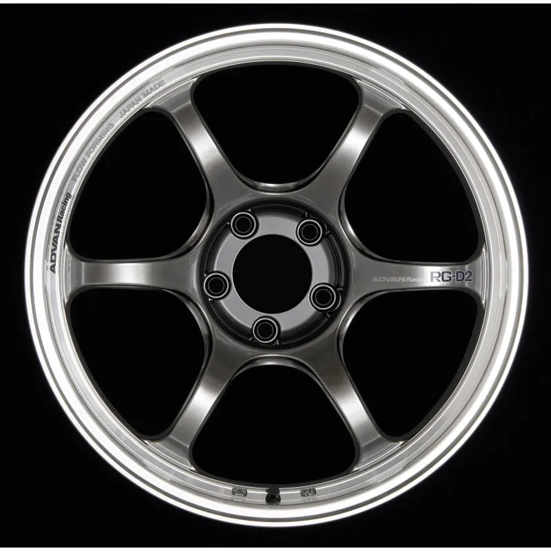 Advan RG-D2 Machining/Racing Hyper Black | 18x10.5" +15mm | 5x114.3mm Wheel