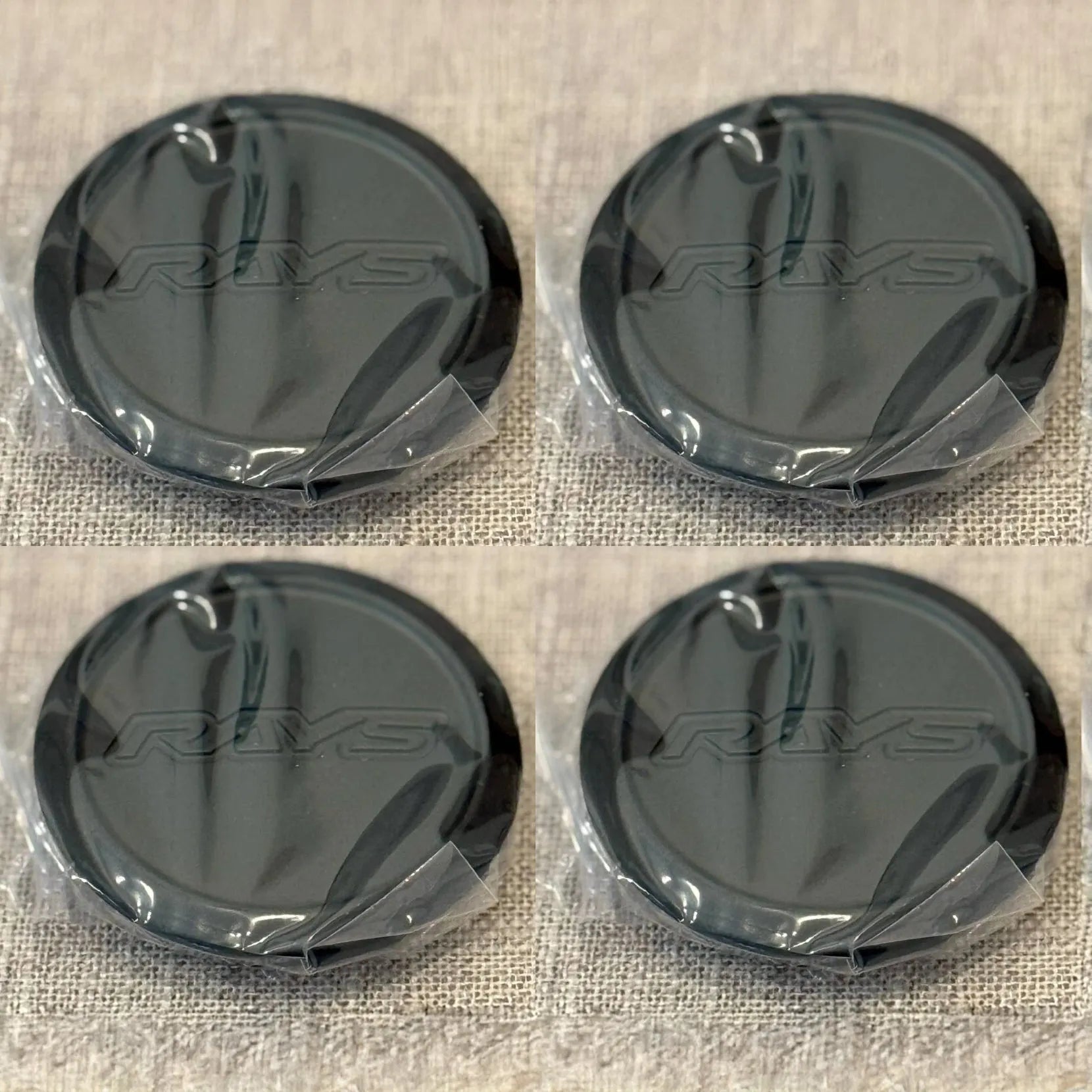 Rays Volk Racing Low Type Center Cap - Matte Black (SET)