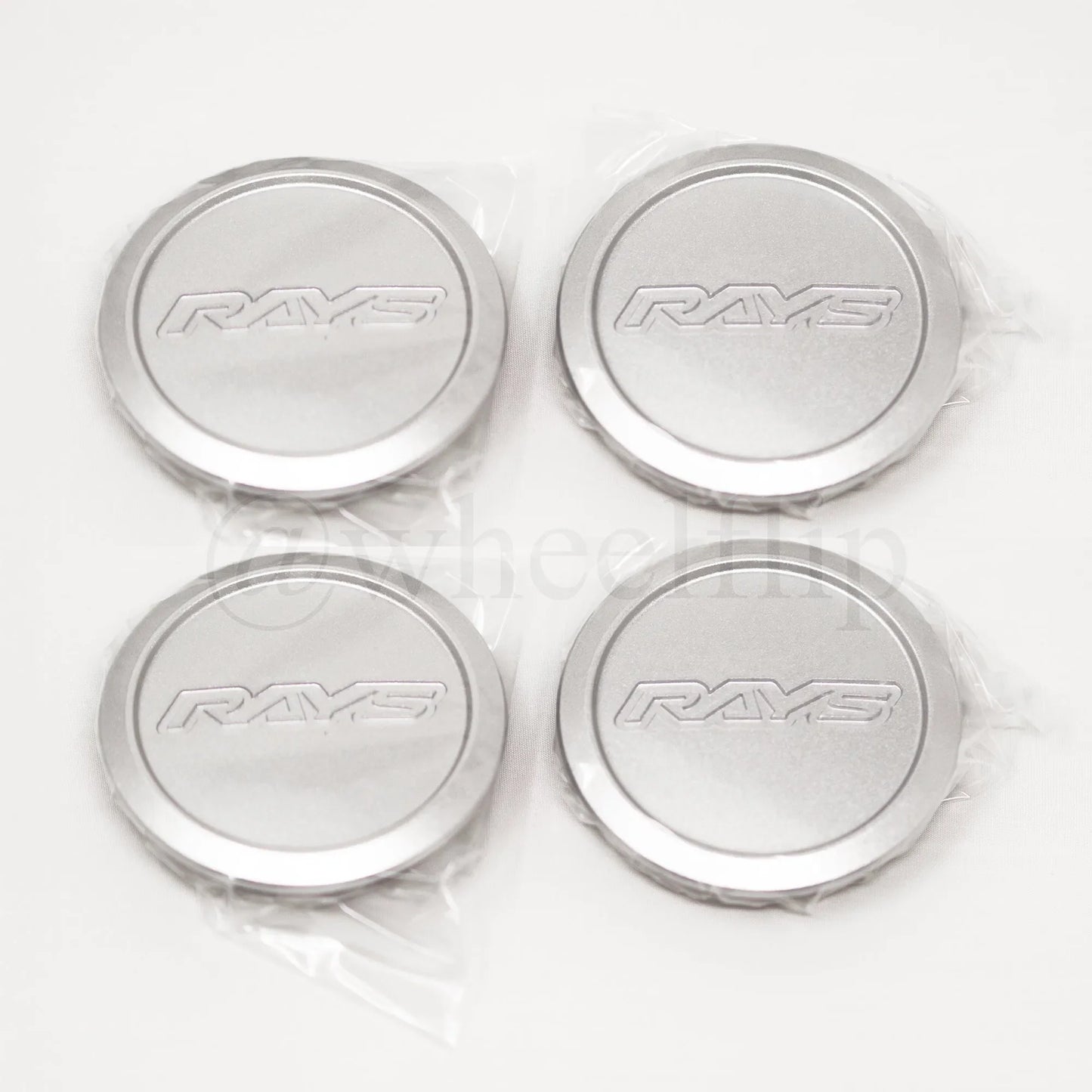 Rays Volk Racing Low Type Center Cap - Diamond Silver (SET)