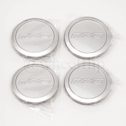 Rays Volk Racing Low Type Center Cap - Diamond Silver (SET)