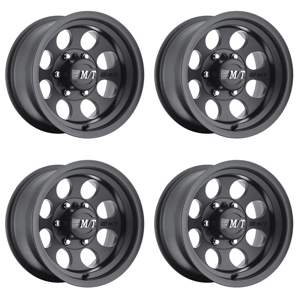 (set of 4) Mickey Thompson Classic III Satin Black | 15x10" -45mm | 5x5.5mm Wheels