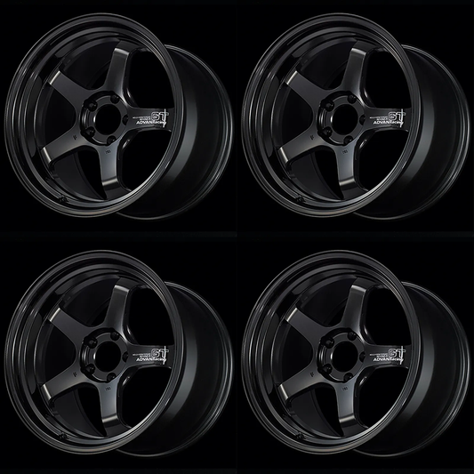 (set of 4) Advan GT Beyond-R Racing Titanium Black | 18x10" +35mm | 5x114.3mm Wheel