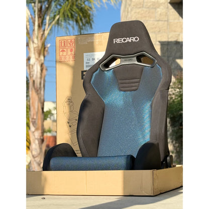 Recaro SR-S BK100 Sport Seat - Kamui Black x Brilliant Mesh Blue