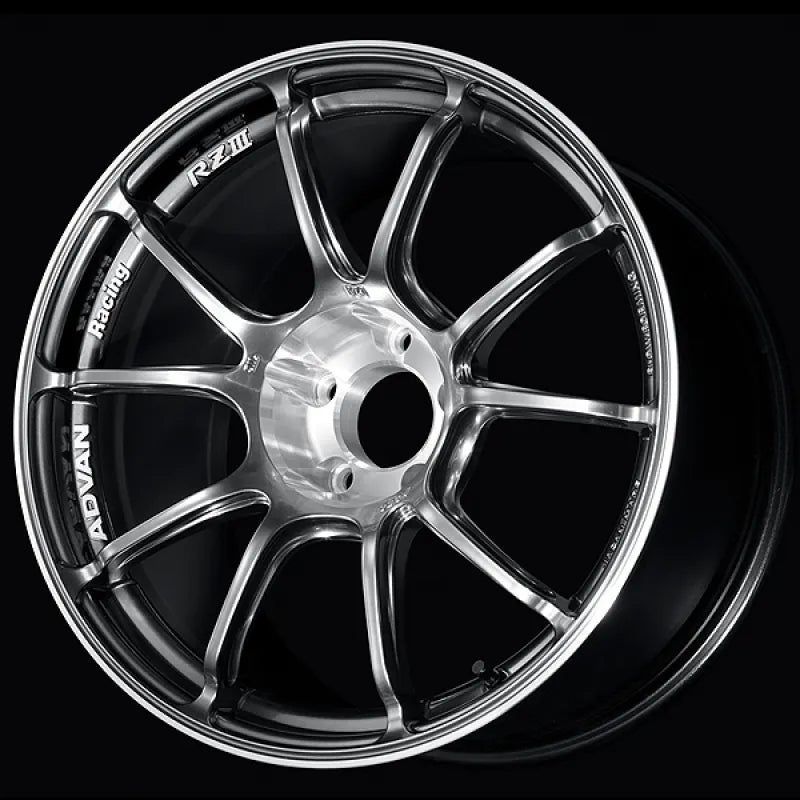 Advan RZIII Hyper Platinum Black/Diamond Cut | 18x8.5" +45mm | 5x114.3mm Wheel