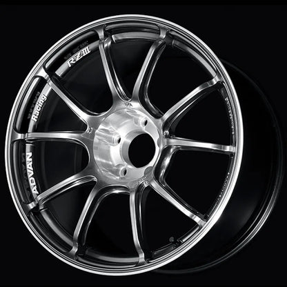 Advan RZIII Hyper Platinum Black/Diamond Cut | 18x8.5" +45mm | 5x114.3mm Wheel