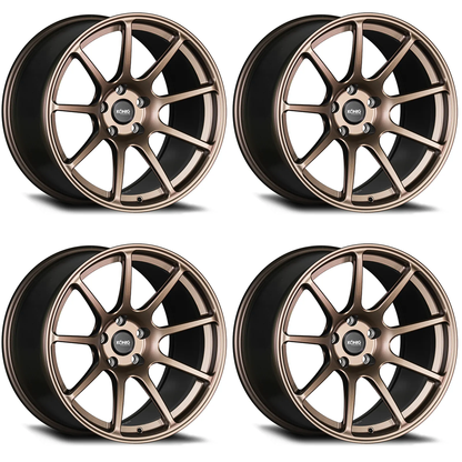 (set of 4) Konig F5R Satin Bronze | 18x9" +42mm | 5x112mm Wheel