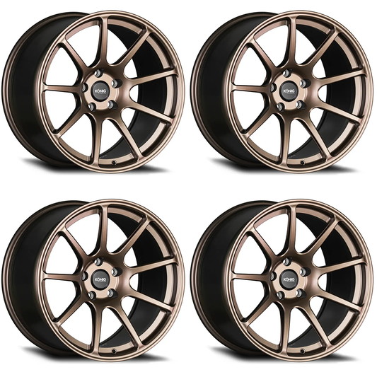 (set of 4) Konig F5R Satin Bronze | 18x9" +42mm | 5x112mm Wheel
