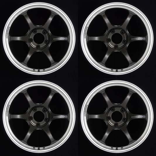 (set of 4) Advan RG-D2 Machining/Black Gunmetallic | 17x8" +44mm | 5x114.3mm Wheel