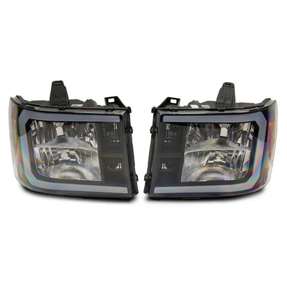 Raxiom Sierra Axial Headlights w/ LED Bar | GMC 07-13 1500 (S531791)