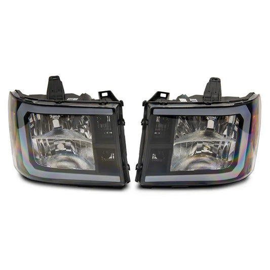 Raxiom Sierra Axial Headlights w/ LED Bar | GMC 07-13 1500 (S531791)