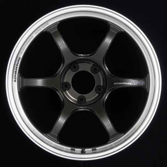 Advan RG-D2 Machining/Black Gunmetallic | 17x8" +44mm | 5x114.3mm Wheel
