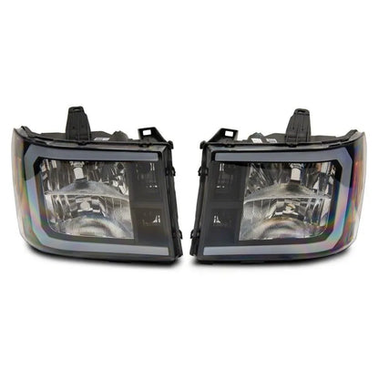Raxiom Sierra Axial Headlights w/ LED Bar | GMC 07-13 1500 (S531791)