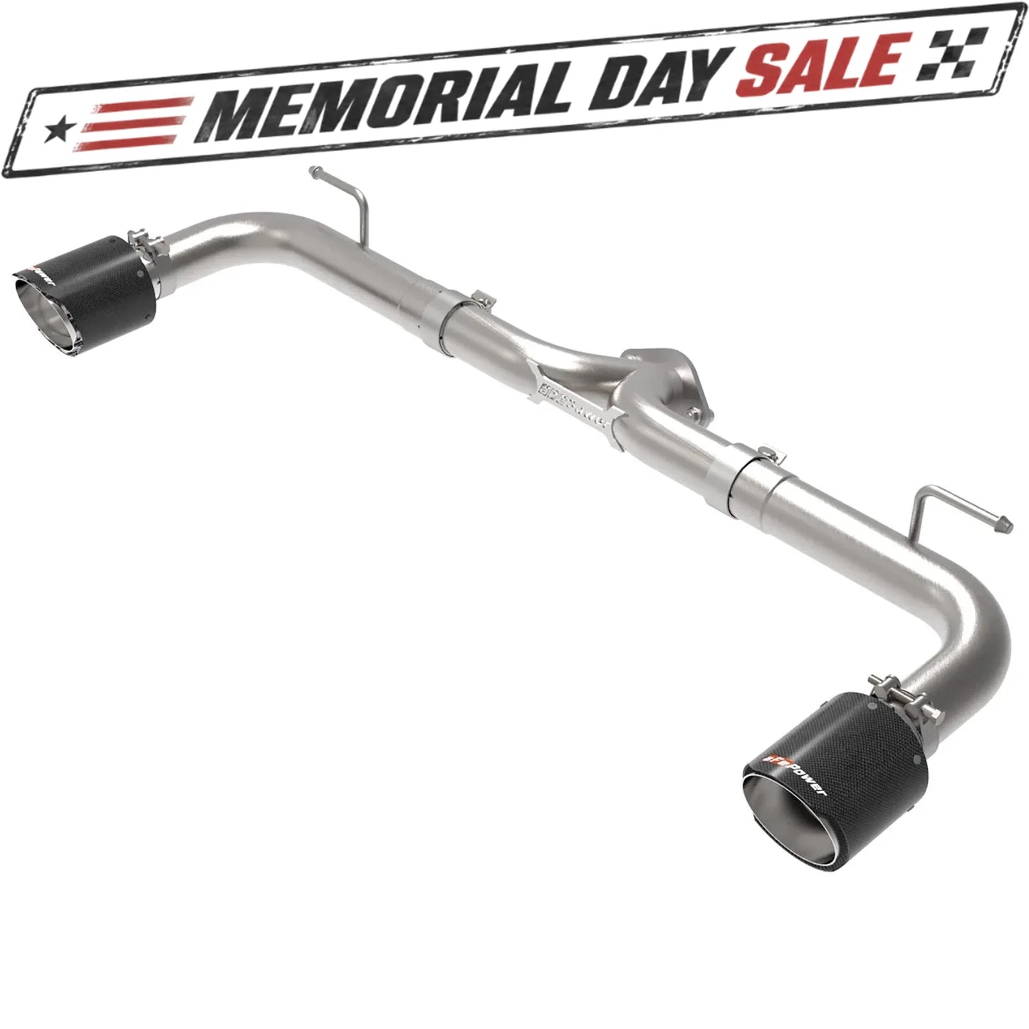 aFe Takeda 2.5in SS Axle-Back Exhaust w/ Carbon Tips | Mazda 3 (14-18) (49-37014-C)