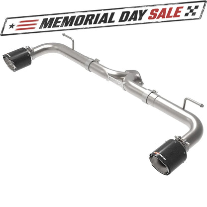 aFe Takeda 2.5in SS Axle-Back Exhaust w/ Carbon Tips | Mazda 3 (14-18) (49-37014-C)