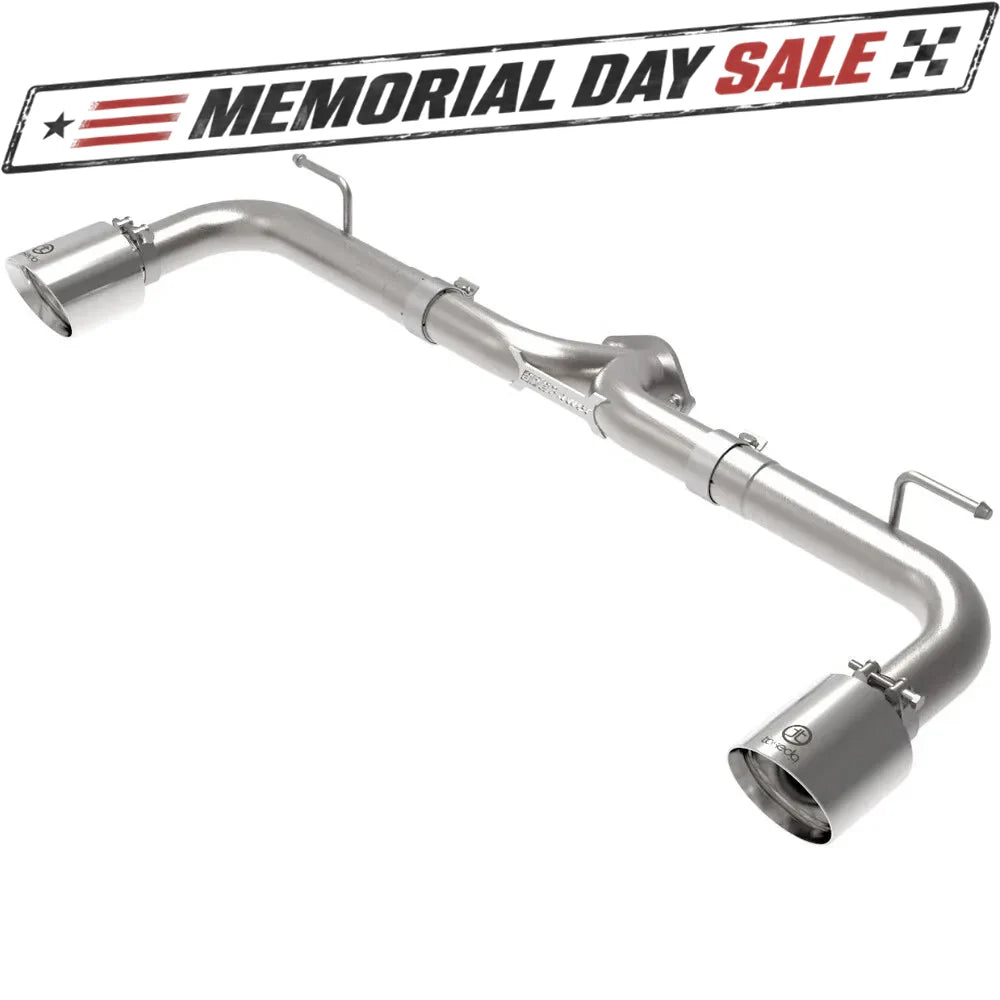 aFe Takeda 2.5in SS Axle-Back Exhaust w/ Polished Tips | Mazda 3 (14-18) (49-37014-P)