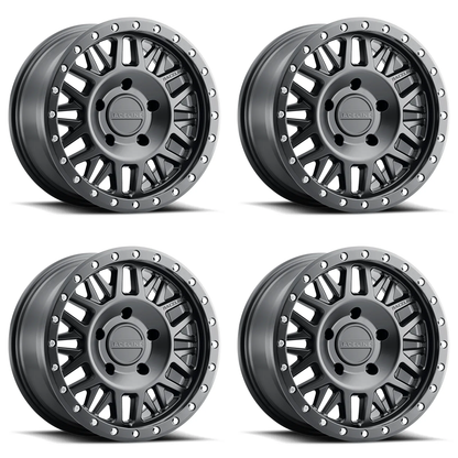 (set of 4) Raceline 951 Ryno Satin Black | 16x8" +0mm | 6x139.7mm Wheel