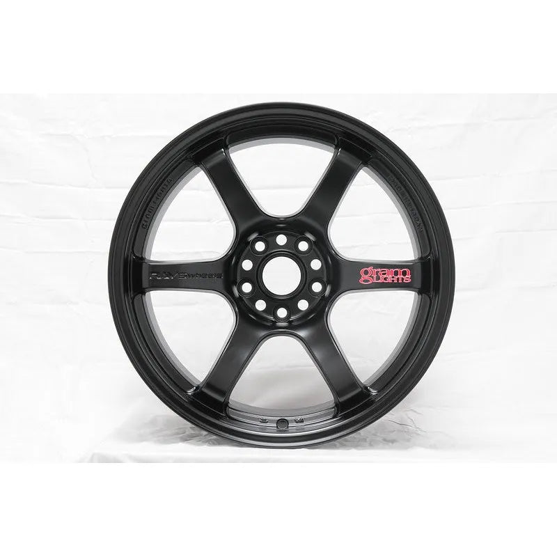 Gram Lights 57DR 19x9.5 +25 5x114.3 Semi Gloss Black (SET)