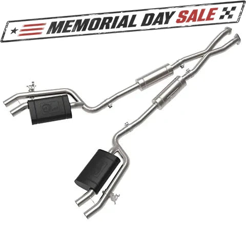 aFe Gemini XV 2.5in SS Cat-Back w/ Cut-Out | Kia Stinger GT 3.3T (18-22) (49-37025)