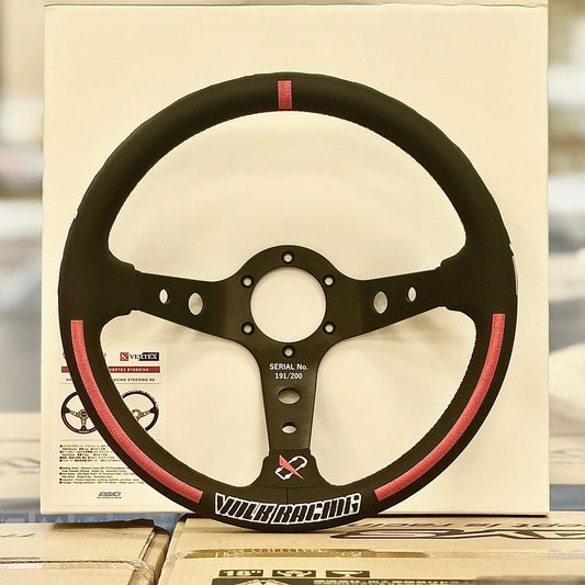 RAYS x VERTEX Collab Steering Wheel / Volk Racing - Red 330mm