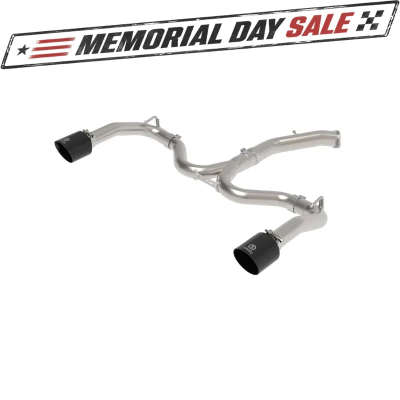 aFe 20-21 Kia Forte GT 1.6L 3in-2.5in 304 Stainless Steel Axle-Back Exhaust w/ Black Tips
