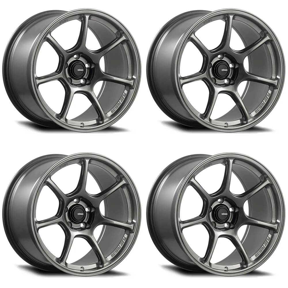 (set of 4) Konig Ultragram Carbon Bronze Metallic | 18x10.5" +24mm | 5x114.3mm Wheel