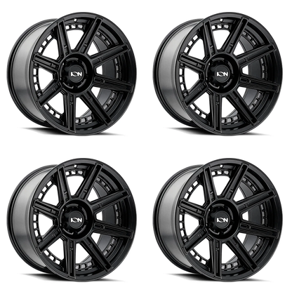 (set of 4) ION Wheels Type 149 Matte Black | 20x9" -12mm | 6x139.7mm Wheels