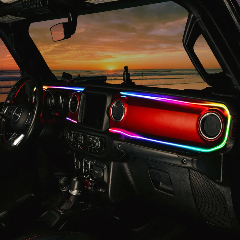 Oracle JL/Gladiator Dynamic ColorSHIFT Dash Kit | Jeep JK/JL/JT (4236-332)