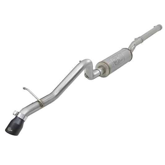 aFe 2.5in 409 SS Cat-Back Hi-Tuck Exhaust w/ Black Tip Jeep JK 07+ (49-48057-B)