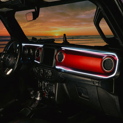 Oracle JL/Gladiator Dynamic ColorSHIFT Dash Kit | Jeep JK/JL/JT (4236-332)